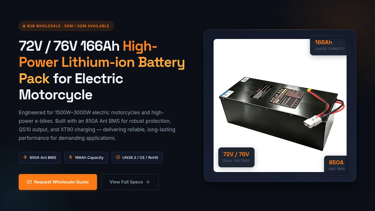 72V 166Ah LiFePO4 Lithium Battery Pack | 6000 Cycles Battery for Electric Tricycle & Four Wheel Vehicle 72V 166Ah LiFePO4 Lithium Battery Pack | 6000 Cycles Battery for Electric Tricycle & Four Wheel Vehicle