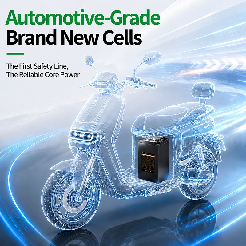 High Quality EV Lithium Battery High Temperature Electric Bike 72V 60Ah 50Ah 60Ah Replacement 60V with BMS for E-scooter - Image 4