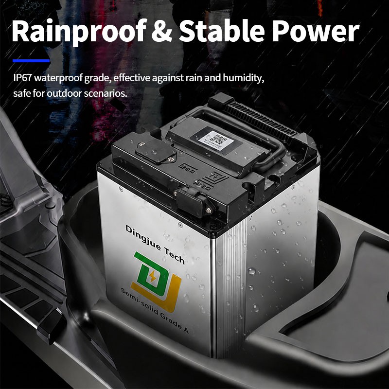 72V 45Ah 70Ah Li-ion E-Bike Battery Pack Semi-solid State Electric Scooter Battery with GPS BMS for Rental Swap Station  - Image 4